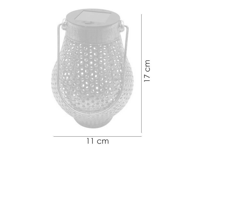 Λάμπα ηλιακή για κήπο, μοντέλο χαλκού, 1 LED, 11x17 εκ. - 2