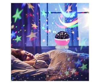 Proiector LED cu alimentare USB, model "Galaxy Stars" cu 9 moduri de afisare