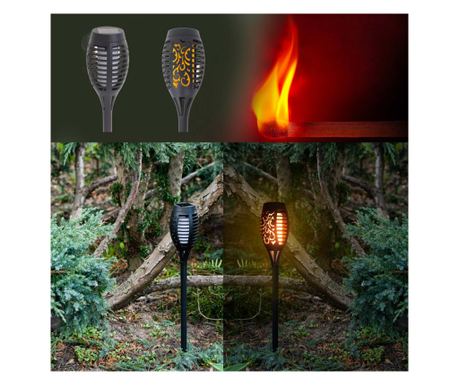 Комплект от 4 соларни градински лампи "Torta" с 12 светодиода