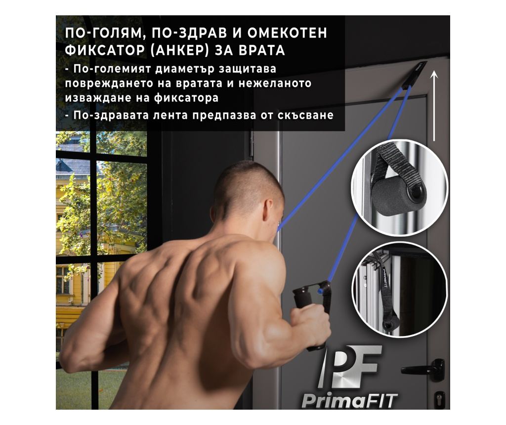 Фитнес Ластик За Тренировка с Ръкохватки И Аксесоар за врата, Видео С ...