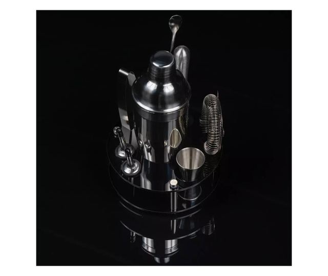 Set agitator cu accesorii Klausberg KB 7581, 10 buc, Suport, 720 ml, Grafit