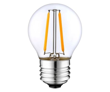 Bec LED Filament Transparent 4W, G45, E27, Lumina Calda, de Exterior