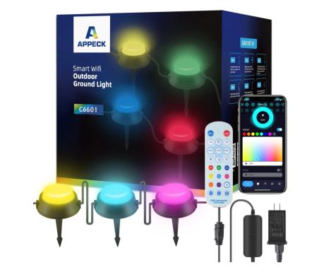 Градински спотчета Smarty, черен, elbulgaria, 2700k-4000k-6400k + RGB, led 22w, 2710