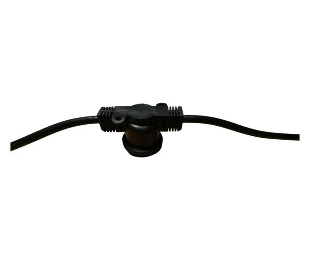 Ghirlanda Luminoasa 10M cu 10 Fasunguri E27, IP65, Interconectabila
