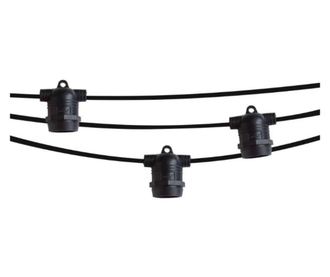 Ghirlanda Luminoasa 10M cu 15 Fasunguri E27, IP65, Interconectabila