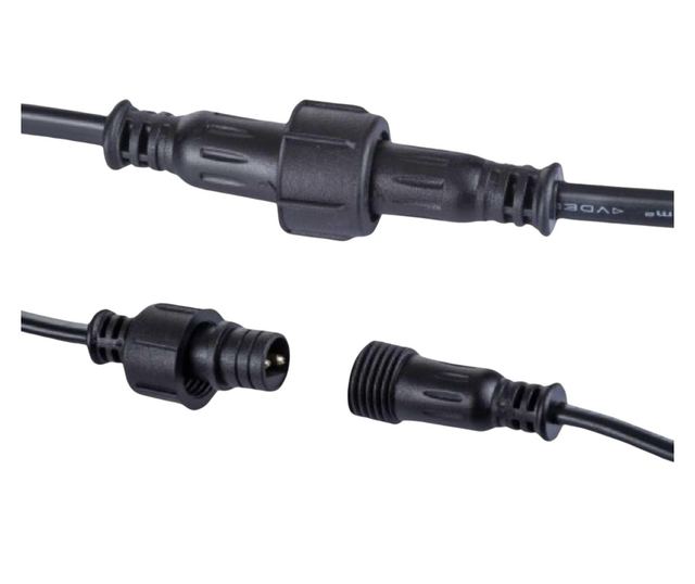 Ghirlanda Luminoasa 10M cu 15 Fasunguri E27, IP65, Interconectabila