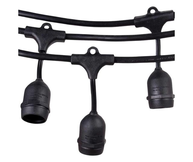 Ghirlanda Luminoasa 10M cu 15 Pendule, E27, IP65, Interconectabila
