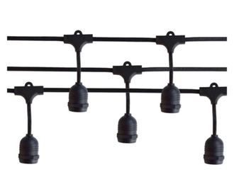 Ghirlanda Luminoasa 20M cu 20 Pendule, E27, IP65, Interconectabila
