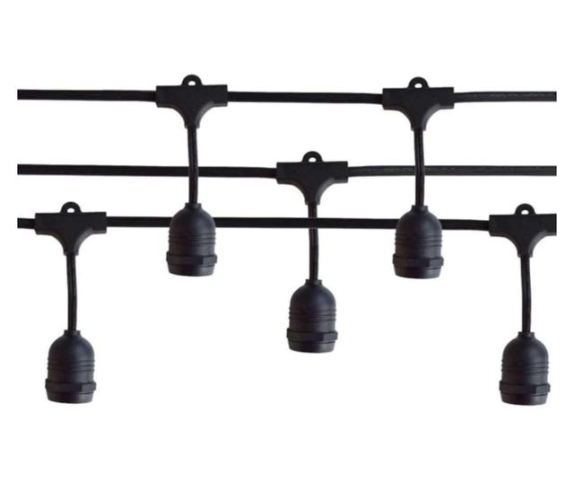 Ghirlanda Luminoasa 10M cu 10 Pendule, E27, IP65, Interconectabila