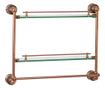 Etajera baie dubla ,TRENDY'S , jade rose-gold , montare pe perete thumbnail 1