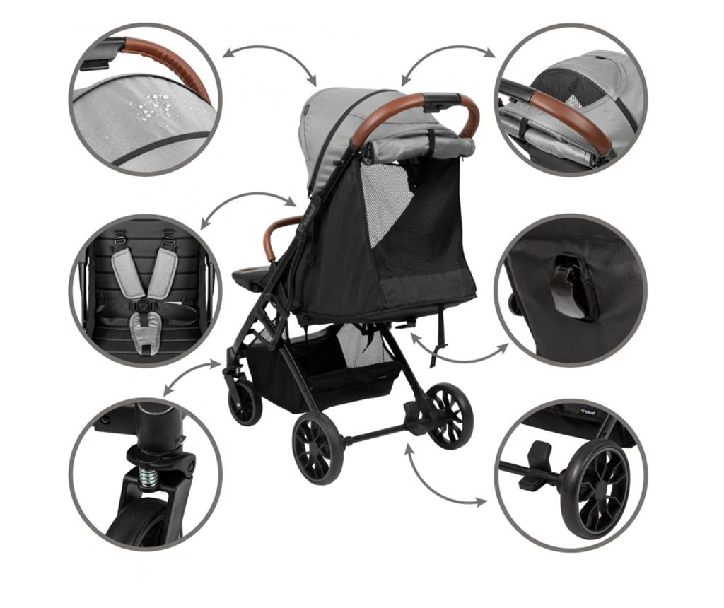Καρότσι σπορ Kidwell COLMER Cool Grey - 8