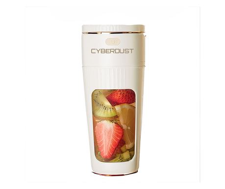 Blender Portabil cu port pentru pai, CYBERDUST, Motor puternic 18000 Rotatii pe minut, Striveste gheata, Pai rezistent la praf, 