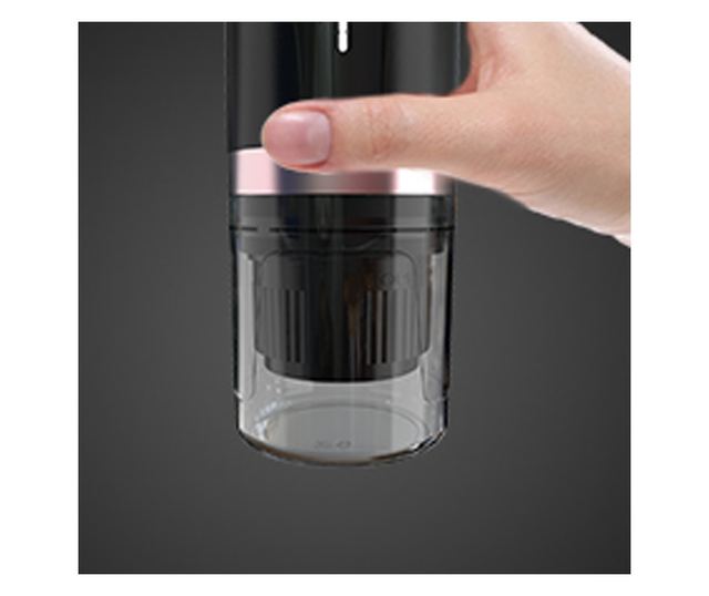 Минипресо CYBERDUST, Бяло,  Портативна, Еспресо Машина, Съвместима със Смляно Кафе и Кафе Капсули, Ръчна Електрическа Кафемашина