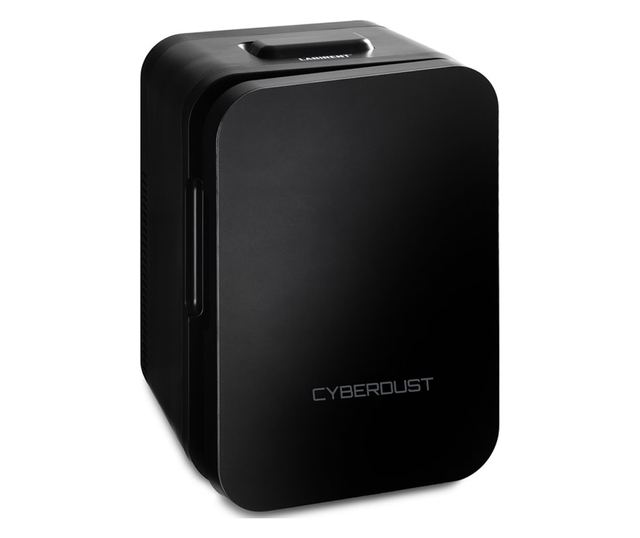 Мини хладилник Ecocool CYBERDUST, Черен, 8L, Портативен, Термоелектрически, Поддържа Студено или Поддържа Топло, Идеален за Хран