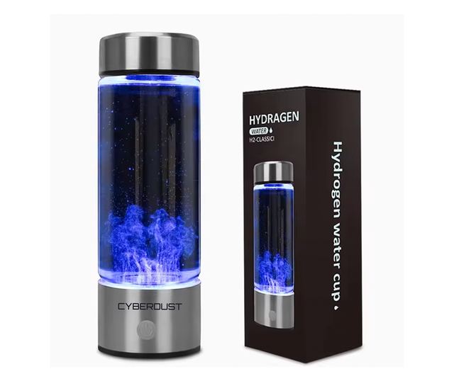 Бутилка За Генериране На Водородна Вода CYBERDUST, Презареждаема, USB, Бърза Технология За 3 Минути, 420 Мл, Преносима, Идеална