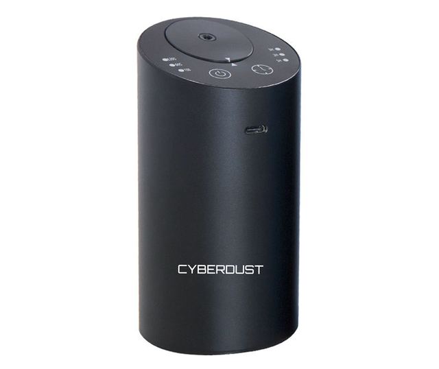 Дифузер за етерични масла CYBERDUST за автомобил, черен, технология за студен въздушен разпръскване, преносим, безшумен, безжиче