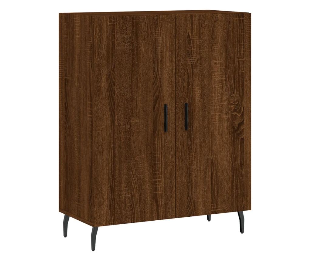 Visoka ormar, smeđi hrast, 69,5x34x180 cm, kompozitno drvo - 7