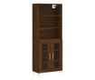 Visoka ormar, smeđi hrast, 69,5x34x180 cm, kompozitno drvo thumbnail 2