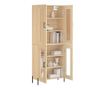 Висок шкаф, дъб сонома, 69,5x34x180 см, инженерно дърво