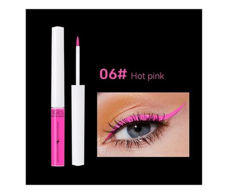 Barvno črtalo za oči, Derol, Tekoče črtalo, 06 Hot Pink, 4 ml