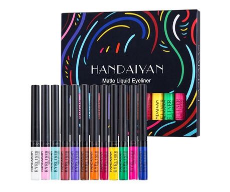 Set 12 Barv za Oči, Handaiyan, Mat Eyeliner, A