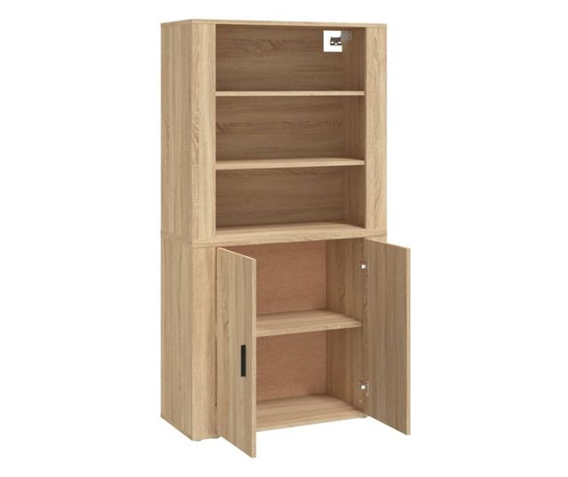 Висок шкаф, сонома дъб, инженерно дърво