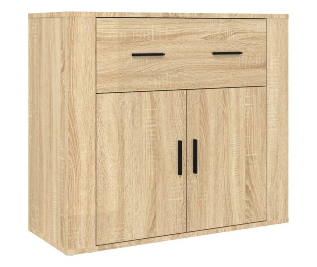 Висок шкаф, сонома дъб, инженерно дърво