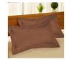 Комплект 2 калъфки за възглавница Kotonia Home Damask Satin DeLux - 100% памук, 50x70 см, Шоколад