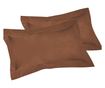 Комплект 2 калъфки за възглавница Kotonia Home Damask Satin DeLux - 100% памук, 50x70 см, Шоколад