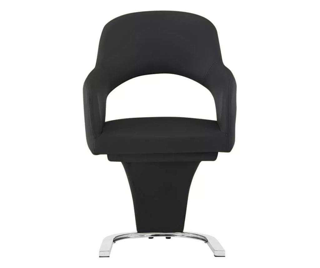 Scaun de sufragerie emma 2 buc, negru - 11