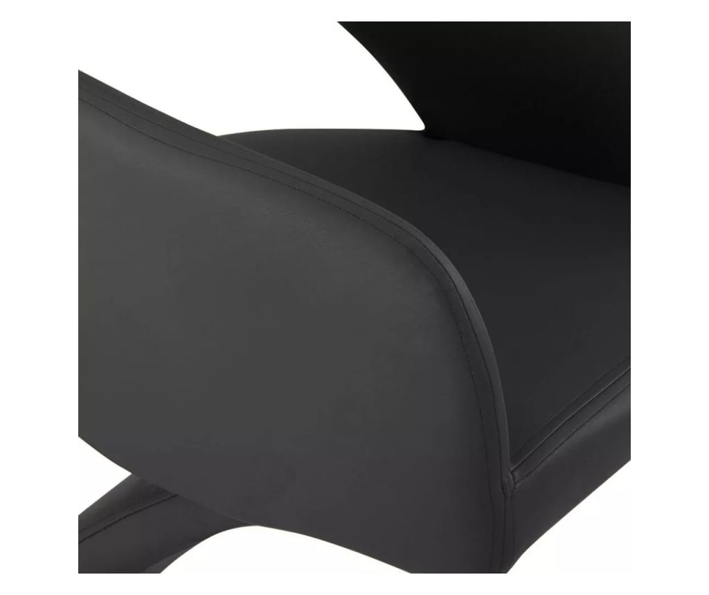 Scaun de sufragerie emma 2 buc, negru - 12