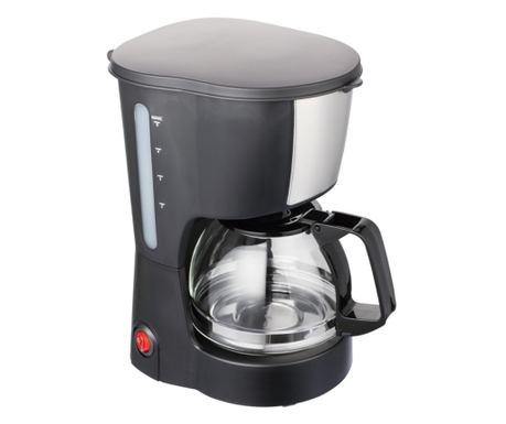 Aparat de cafea Rosberg R51170F, 600W, 600 ml, ulcior de sticlă, filtru din plastic, negru