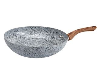 Уок тиган Oliver Voltz Siena OV51320J26, 26 см, Мраморно покритие, Индукция, Сив