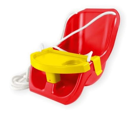 Детска люлка Mochtoys 2 в 1 с масичка Червена