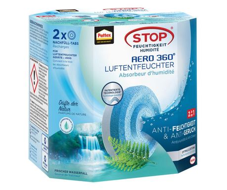 Pattex Luftentfeuchter Nachfüll Tabs Aero 360 2x450g Fresh