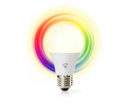 Pametna LED žarnica WiFi RGB s toplo belo svetlobo E27 Nedis