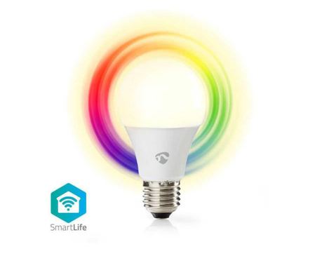 Pametna LED žarnica WiFi RGB topla bela svetloba E27 6W 470lm Nedis NEDIS