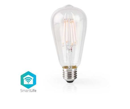 Žarnica Edison Wi-Fi Smart LED Filament E27 ST64 5W 500lm Nedis