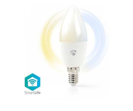 Pametna LED žarnica WiFi nastavljiva barva svetlobe E14 Nedis