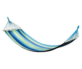 Hamac bumbac, Verk Group, Frida, multicolor, cu rame lemn, max 150 kg, 200x80 cm