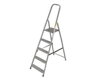 Scara otel, 4 trepte, platforma, max 125 kg, 1.73 m, Drabest