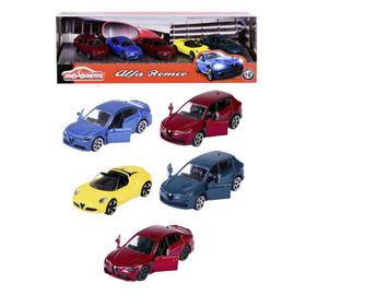 MAJORETTE KOVINSKI MODELČKI KOMPLET 5 AVTOMOBILOV ALFA ROMEO