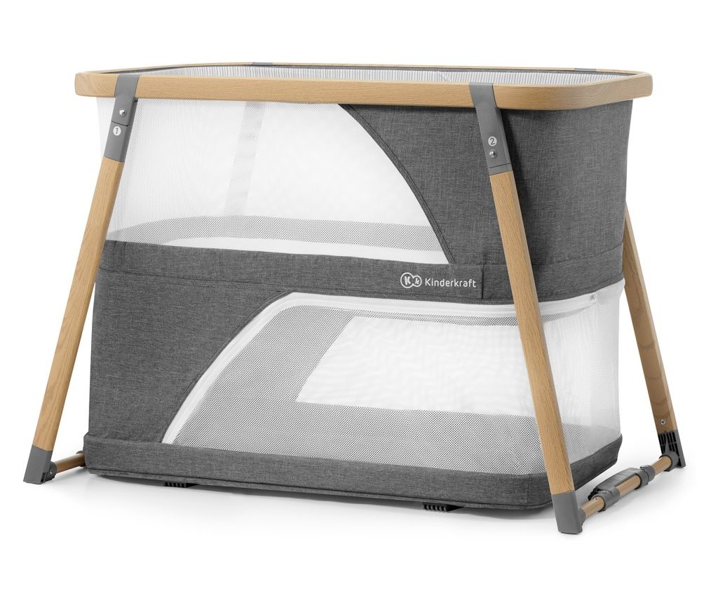 Kinderkraft SOFI Κρεβάτι Ταξιδίου 4-σε-1, Γκρι