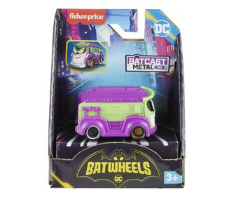 FISHER PRICE BATWHEELS METALNI AVTOMOBILČEK PRANK VAN LUI JOKER 1:55