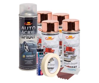Kompletní sada na opravu a lakování ráfků v barvě Copper Metallic, V4