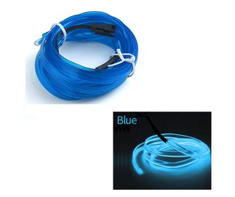 Тел Neon Auto "EL Wire" цвят Син, AVEX, дължина 5M, захранване 12V, шкаф включен