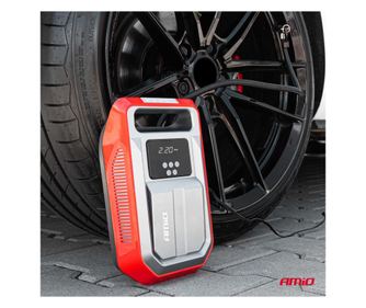 Automatikus digitális kompresszor LCD kijelzővel és LED lámpával világító és pulzáló funkcióval, 12V tápegységgel, AVX-AM03268 A