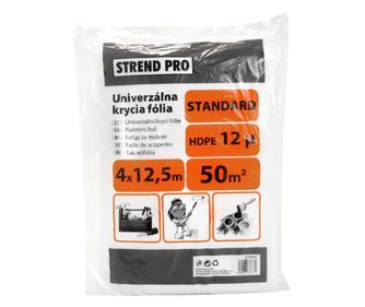 Takarófólia, védőfólia, HDPE, 12 mikron, 4x12,5 m, 50 nm, Strend Pro