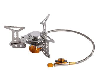 Aragaz camping, Micul Fermier, pliabil, 3200 W, un arzator, aprindere piezo-electrica, 150x85 mm