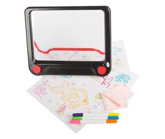Tableta grafica/desenat pentru copii, Verk Group, 3 markere, LED, 3xAAA, 24x20 cm
